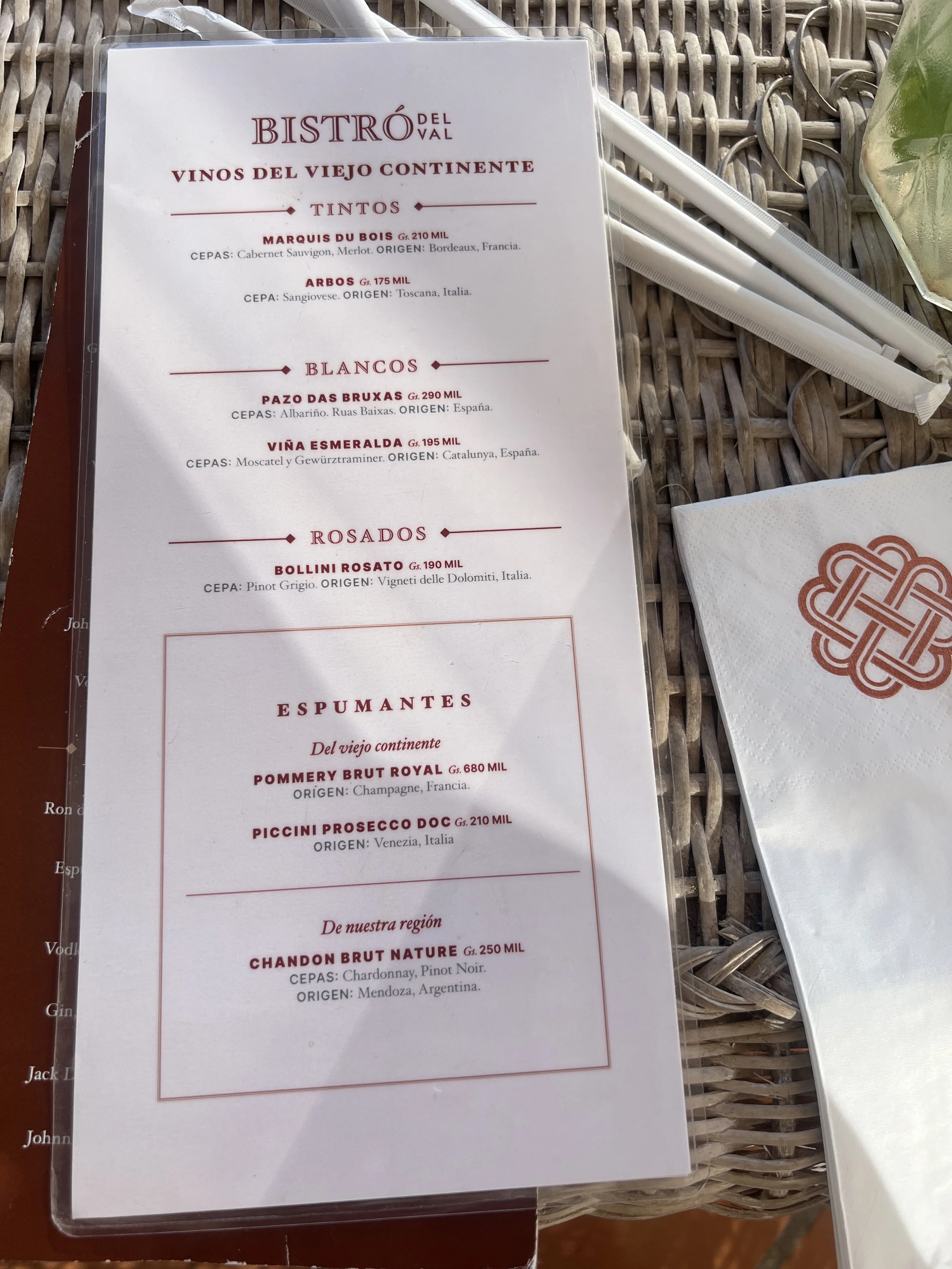 Menú de Restaurante Bistrot Del Val — página 3