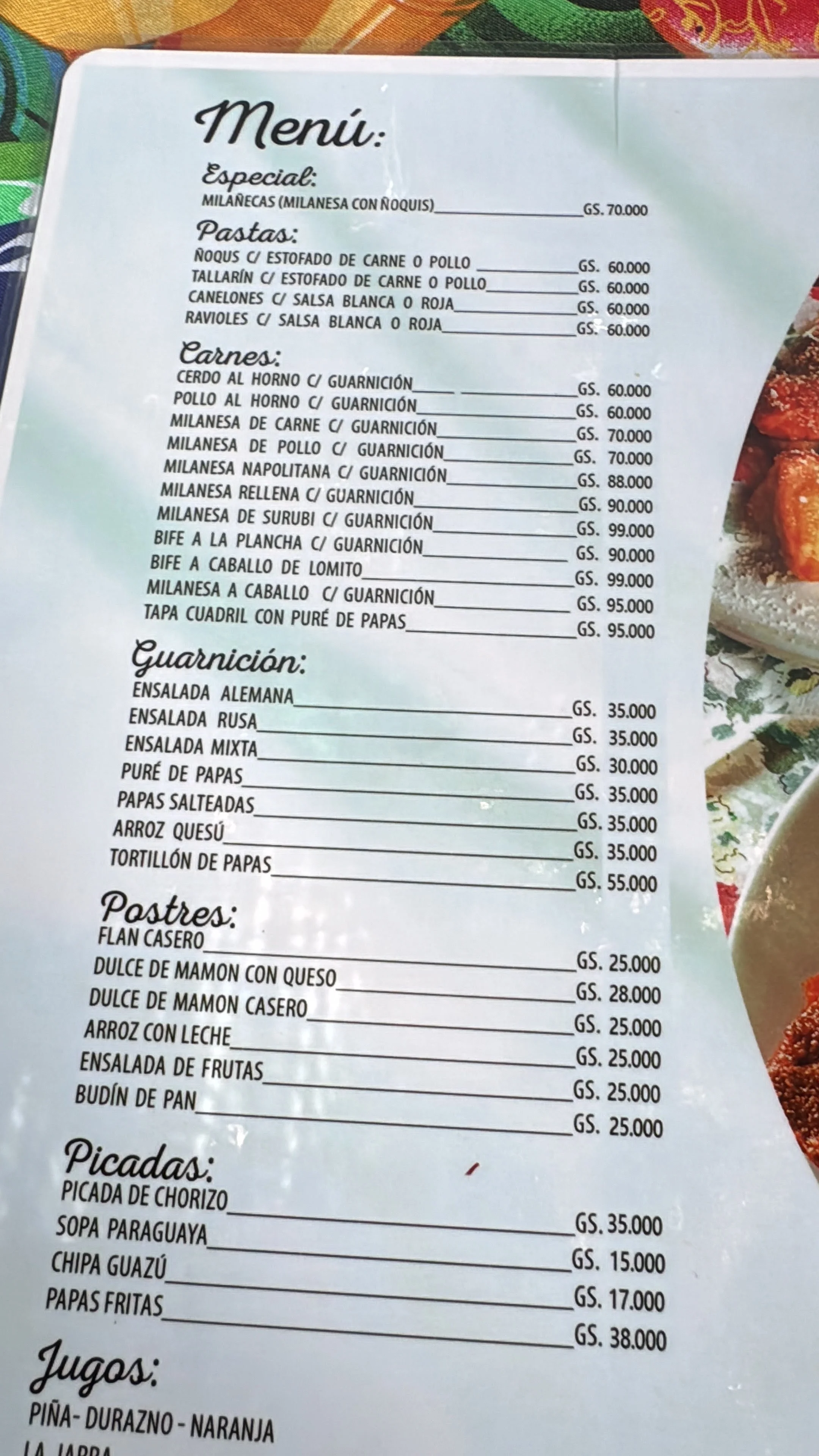 Menú de Comedor Ña Ñeca — página 2