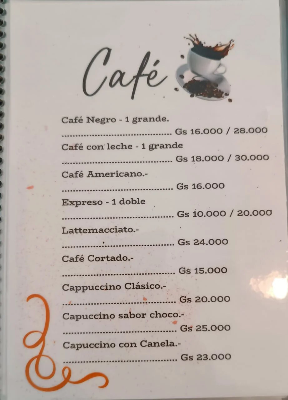 Menú de Creperia Cafe Casa Vital — página 6