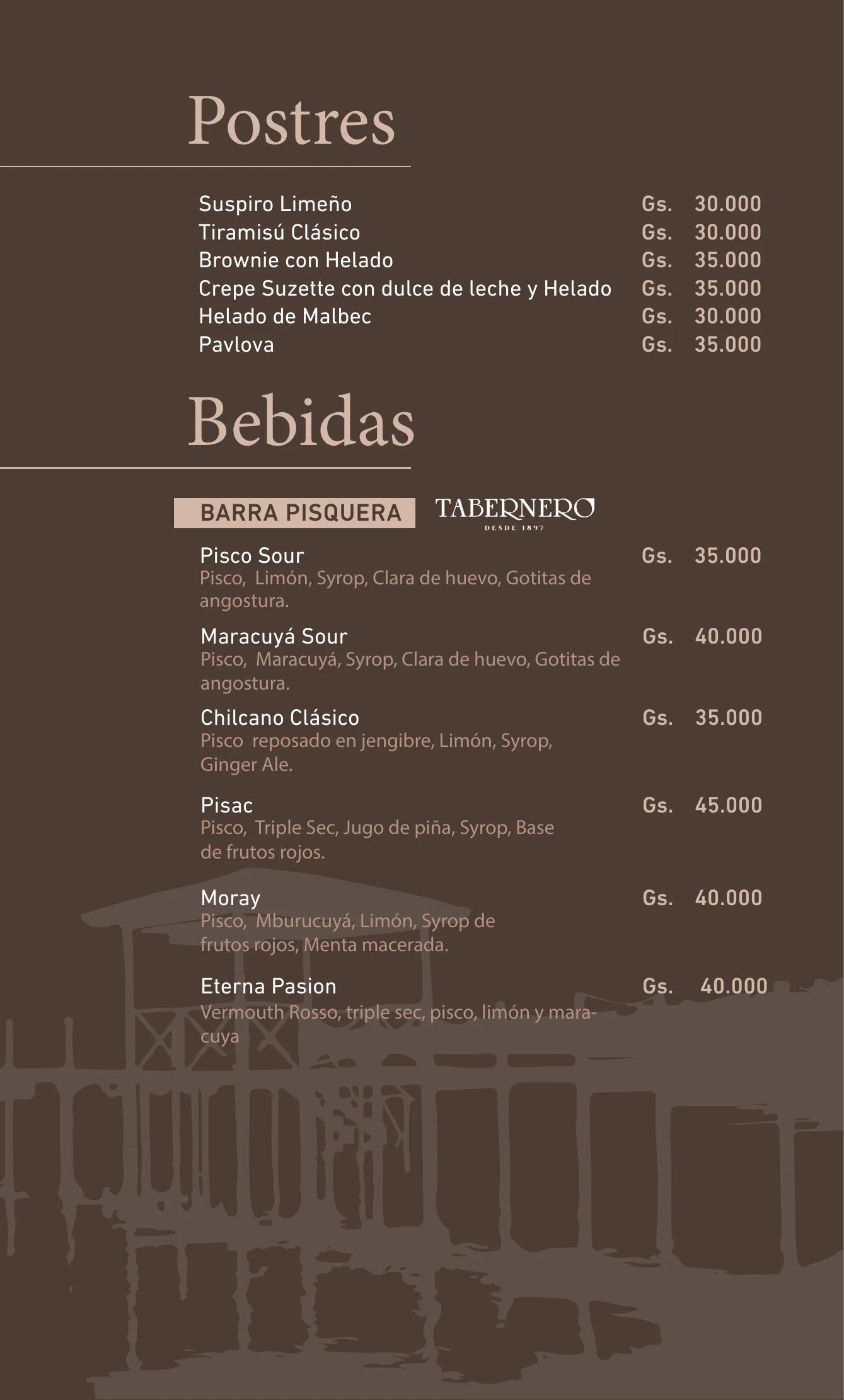Menú de La Carossa San Bernardino — página 5