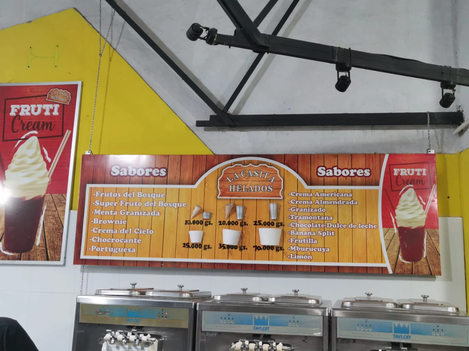 Menú de La Casita Helados — página 1