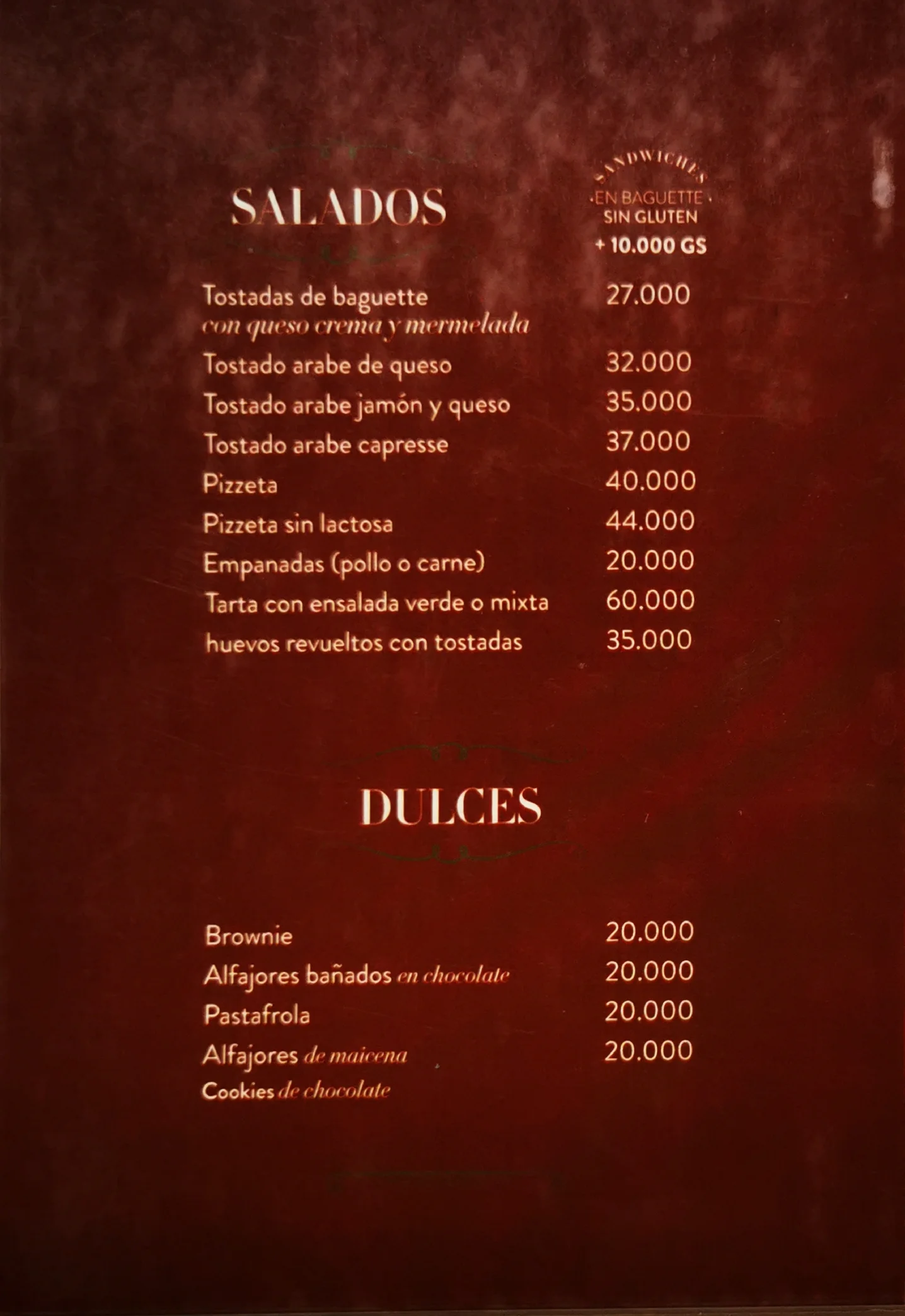Menú de La Lilia Café — página 4