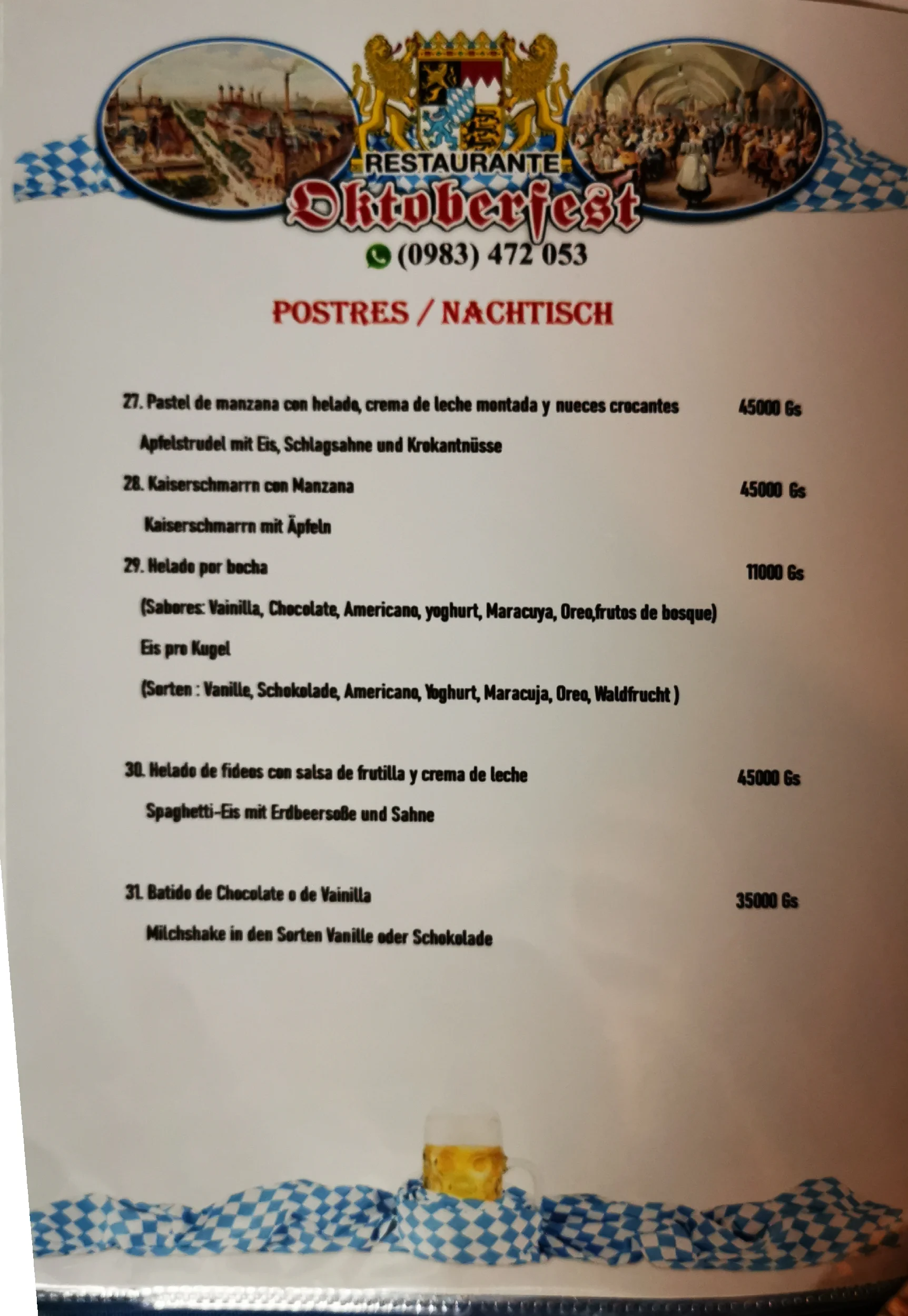 Menú de Restaurante Oktoberfest — página 5